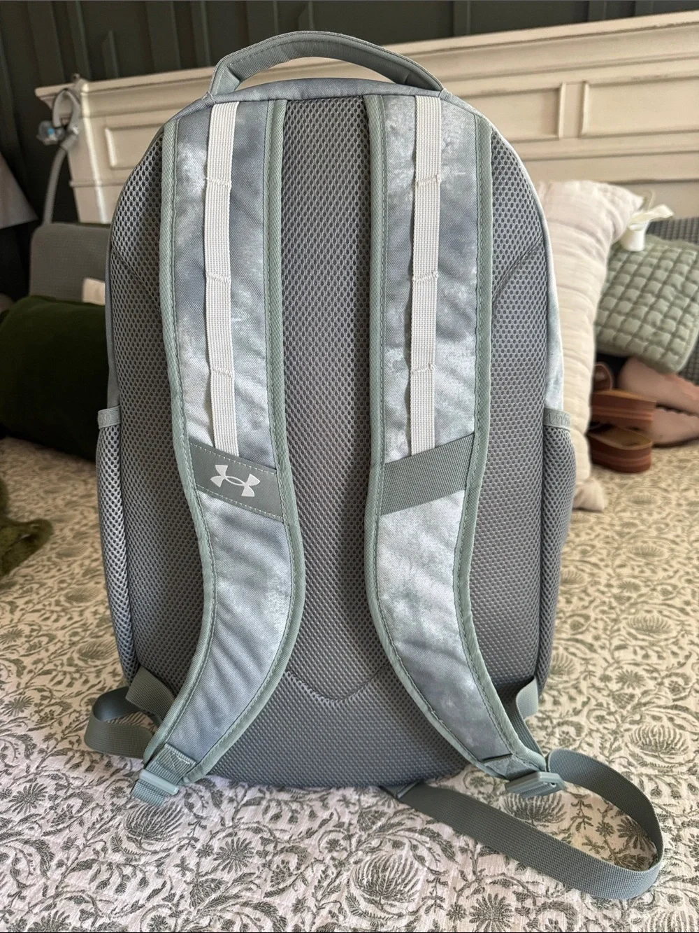 NWOT, Under Armour Slate Green Camo-Pattern Backpack
